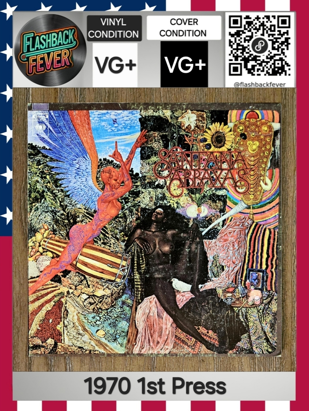 SANTANA•Abraxas•1970 US (#KC 30130)•Terre Haute Pressing